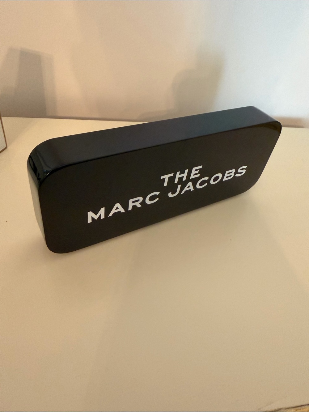 Marc Jacobs Black Display Plaque with White Logo